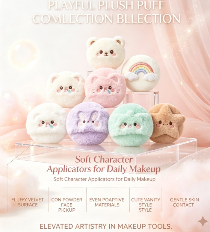 Whimsical Character‑Shaped Makeup Sponge｜Ultra‑Soft Compact Beauty Applicator for Smooth Foundation and Powder Blending