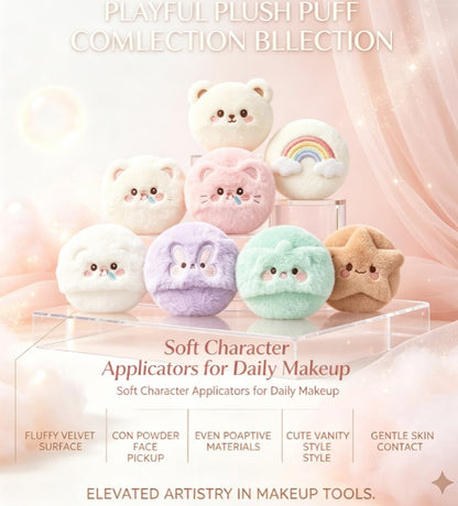 Whimsical Character‑Shaped Makeup Sponge｜Ultra‑Soft Compact Beauty Applicator for Smooth Foundation and Powder Blending