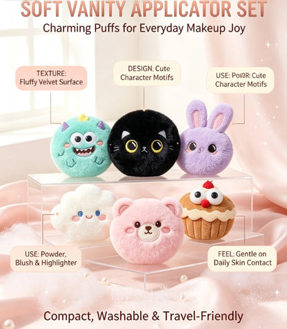Whimsical Character‑Shaped Makeup Sponge｜Ultra‑Soft Compact Beauty Applicator for Smooth Foundation and Powder Blending